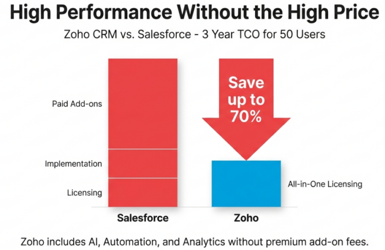 Zoho CRM Vs Salesforce