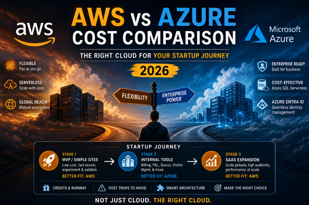AWS vs Azure Cost for Startups (2026) | Full Guide